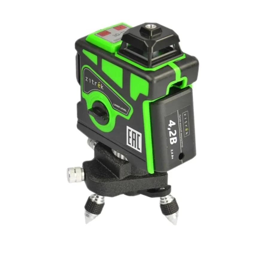 Уровень лазерный самовыравнивающийся Zitrek LL12-GL-2Li-MC зеленый луч - фото 1 - id-p205297215
