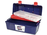 Ящик для инструмента пластмассовый 35,6x18,4x16,3см (с лотком и органайзером) TAYG