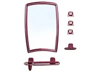 Набор для ванной Berossi 41 (Беросси 41), рубиновый перламутр, BEROSSI (Изделие из пластмассы. Размер зеркало