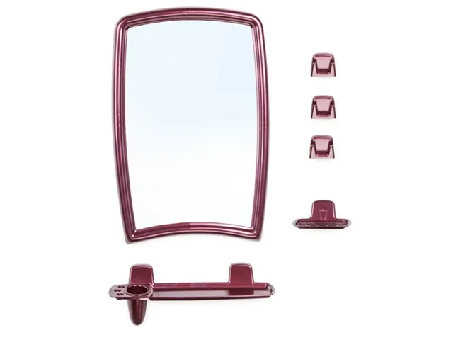 Набор для ванной Berossi 41 (Беросси 41), рубиновый перламутр, BEROSSI (Изделие из пластмассы. Размер зеркало - фото 1 - id-p199810126
