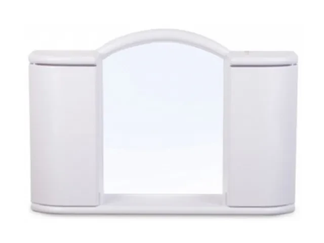 Шкафчик зеркальный Argo (Арго), белый мрамор, BEROSSI (Изделие из пластмассы. Размер 596 х 410 х 108 мм) - фото 1 - id-p199810128