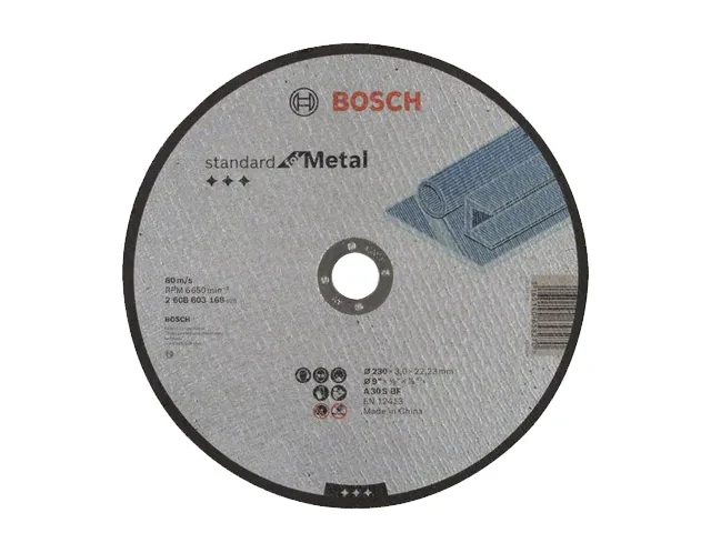 Круг отрезной 230х3.0x22.2 мм для металла Standart BOSCH - фото 1 - id-p197868764