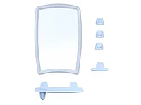 Набор для ванной Berossi 41 (Беросси 41), светло-голубой, BEROSSI (Изделие из пластмассы. Размер зеркало 350 х