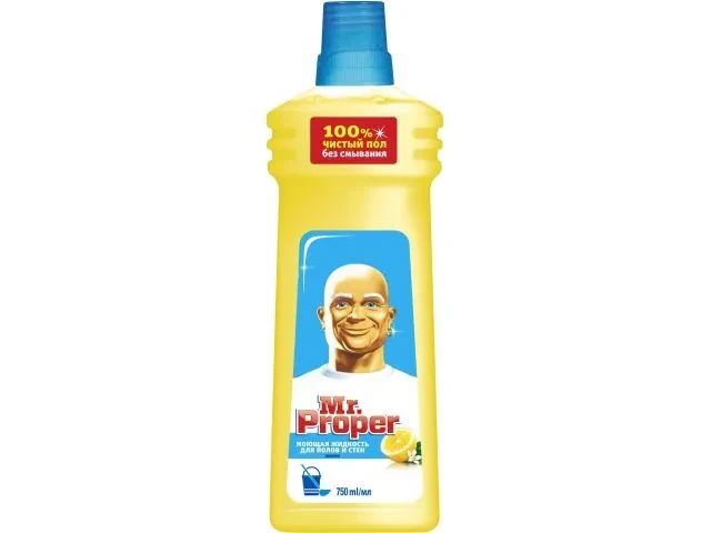Средство чистящее жидкое для мытья пола Лимон 750 мл Мистер Пропер (MR. PROPER) - фото 1 - id-p199809680