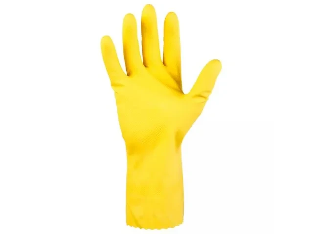 Перчатки К80 Щ50 латексн. защитные промышлен., р-р 9/L, желтые, JetaSafety (индив. уп) (JETA SAFETY) - фото 1 - id-p208553996