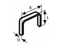 Скобы 8 мм тип 53 ( 1000 шт.) BOSCH