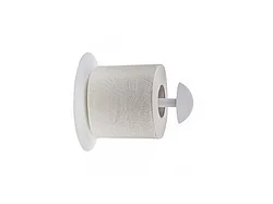 Держатель для туалетной бумаги "Aqua", снежно-белый, BEROSSI (Изделие из пластмассы. Размер 151 х 150 мм)