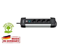 Удлинитель 1.8м (4 роз., 3.3кВт, с/з, выкл., ПВС) Brennenstuhl Premium-Alu-Line (провод 3х1,5мм2, сила тока
