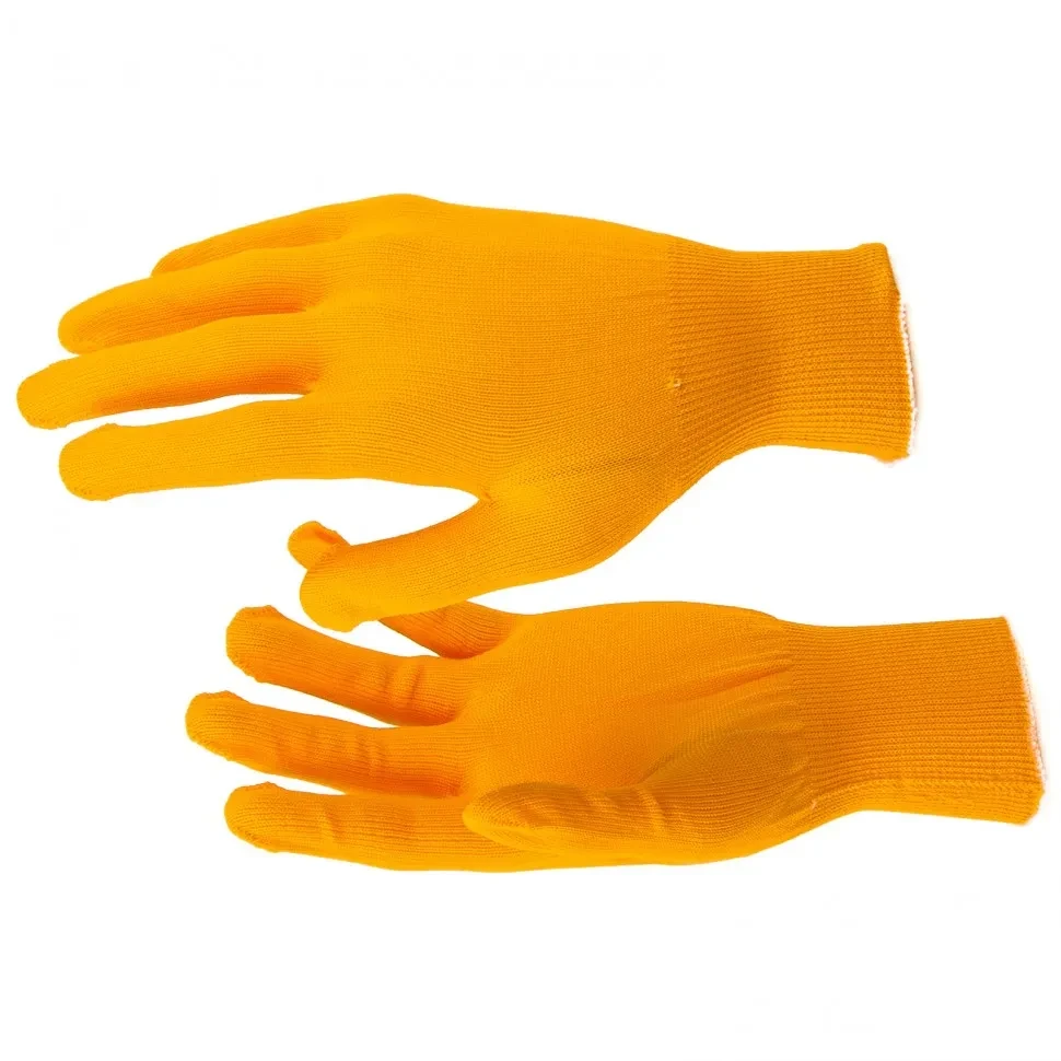 Перчатки Нейлон, 13 класс, оранжевые, XL Россия - фото 1 - id-p197463188