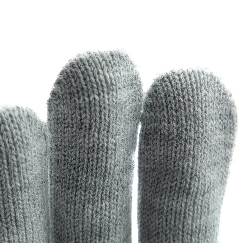 Перчатки трикотажные, акрил, серая туча, двойная манжета Россия Сибртех - фото 1 - id-p197463211