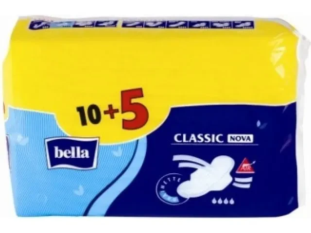 Прокладки гигиен. Classic Nova Maxi 10+5 шт. Bella - фото 1 - id-p199806676