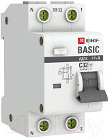 Дифференциальный автомат EKF Basic АД-12 1P+N 63А 30мА АС C / DA12-63-30-bas