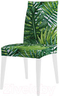 Чехол на стул JoyArty Тропические листья / dvcc_36056