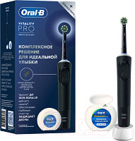 Электрическая зубная щетка Oral-B Vitality PRO D103.413.3 + Зубная нить