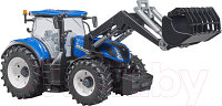 Трактор игрушечный Bruder New Holland T7.315 с погрузчиком / 03-121