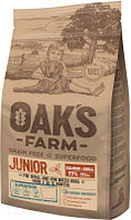 Сухой корм для собак Oak's Farm Беззерновой для щенков малых и миниатюр. пород. Лосось и криль