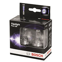 Лампа автомобильная Bosch Gigalight Plus +120%, H4, 12 В, 60/55 Вт, набор 2 шт, 1987301106