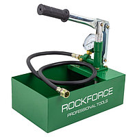 Насос ручной проверочный с манометром и шлангом 1м RockFORCE RF-HS-HP01