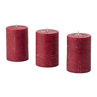 IKEA/ СТЕРТСКЕН ароматическая формовая свеча, 30 ч, Ягоды/красный