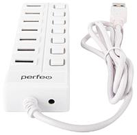 PERFEO (PF C3229) USB-HUB 7 Port, (PF-H036 White) белый
