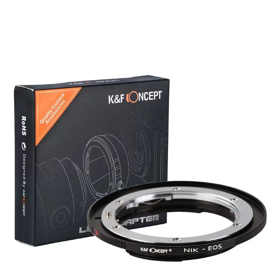 Адаптер K&F Concept для объектива Nikon F на Canon EF KF06.088 - фото 2 - id-p226744568