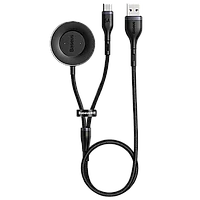 Док станция Baseus Cafule One-for-two для умных часов Huawei 1.5м Серый + черный