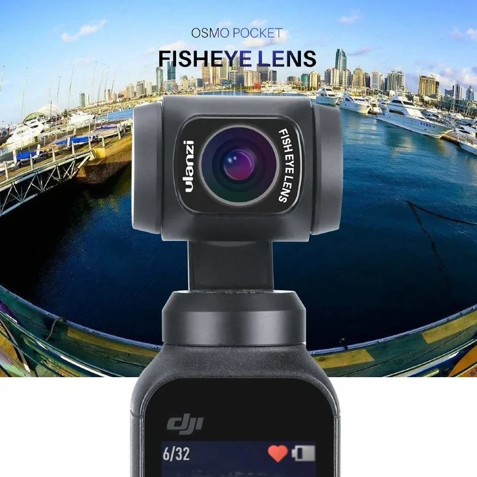 Объектив Ulanzi OP-8 Fisheye Lens для Osmo Pocket - фото 6 - id-p226761073