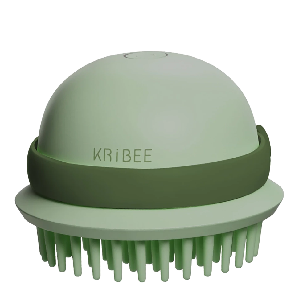 Расчёска массажная KRiBEE Electric Massage Comb Зелёная