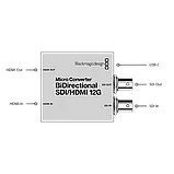 Микро конвертер Blackmagic Micro Converter BiDirectional SDI - HDMI 12G wPSU, фото 5