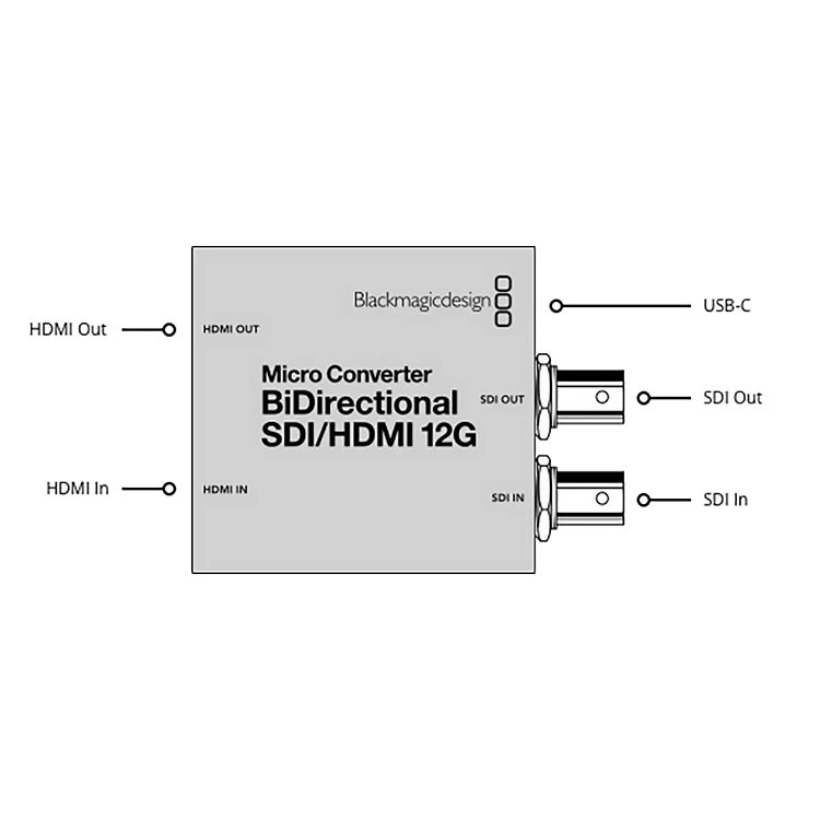 Микро конвертер Blackmagic Micro Converter BiDirectional SDI - HDMI 12G wPSU - фото 5 - id-p226743042