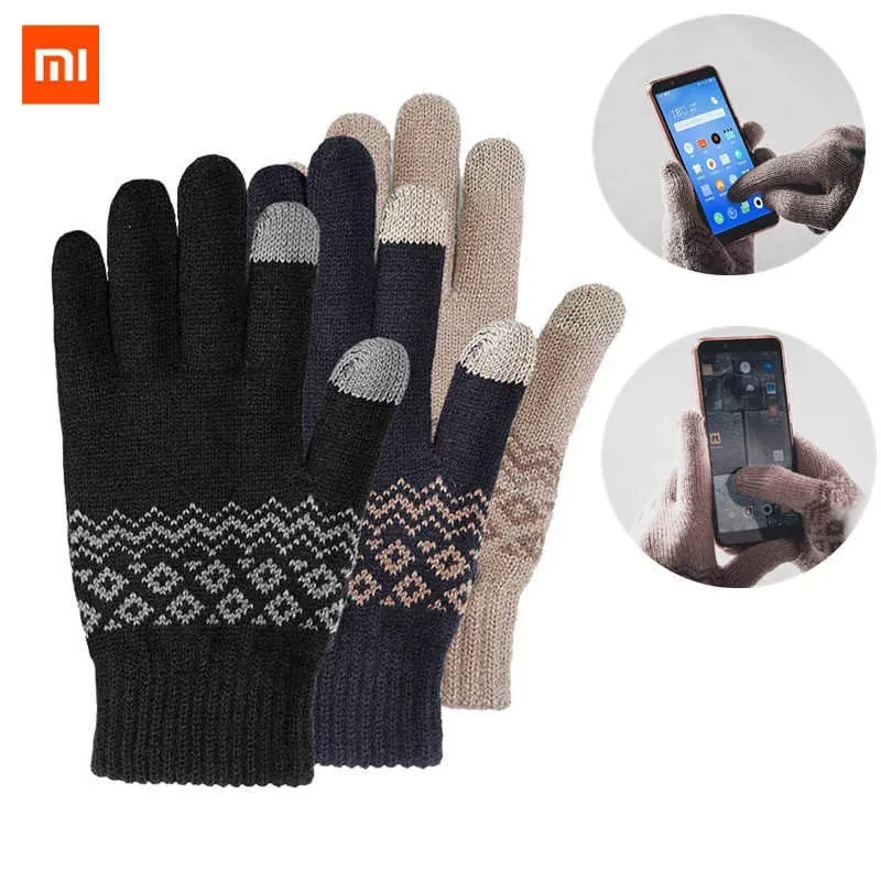 Перчатки для сенсорного экрана Friend Only Touch Screen Warm Velvet Gloves Синие - фото 7 - id-p226741919
