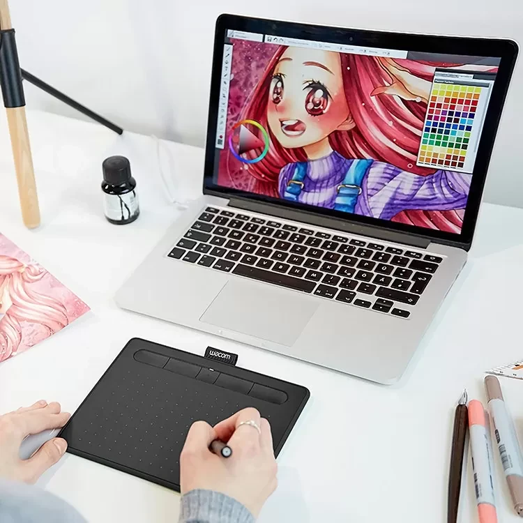 Графический планшет Wacom Intuos M Bluetooth Фисташковый - фото 2 - id-p226741986