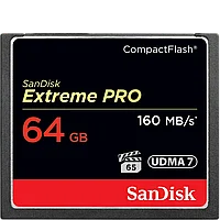 Карта памяти SanDisk Extreme Pro CF 64 GB VPG 65, UDMA 7