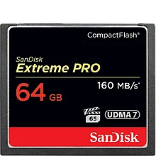 Карта памяти SanDisk Extreme Pro CF 64 GB VPG 65, UDMA 7