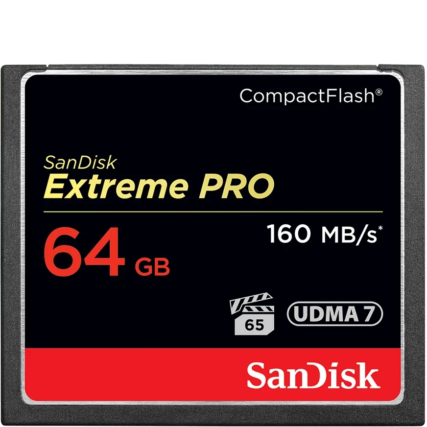 Карта памяти SanDisk Extreme Pro CF 64 GB VPG 65, UDMA 7 - фото 1 - id-p226761466