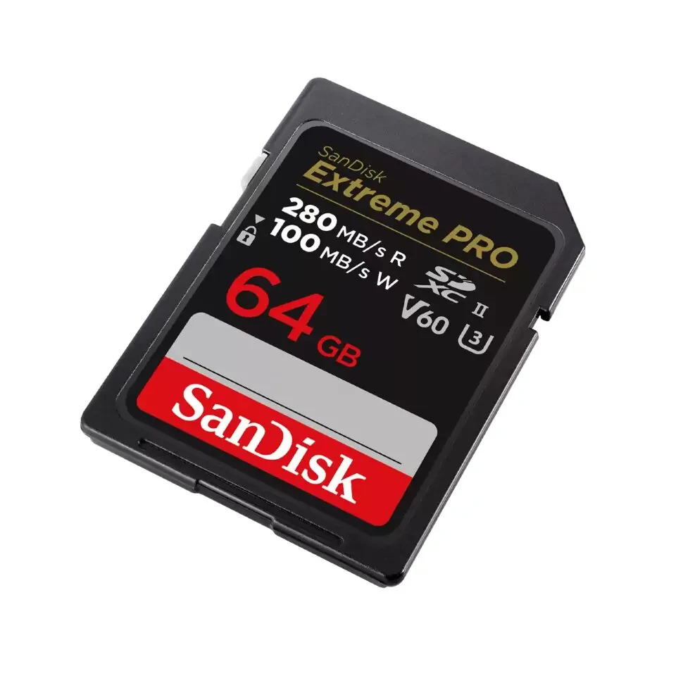 Карта памяти SanDisk Extreme PRO 64Gb SDXC UHS-II V60 - фото 2 - id-p226761485