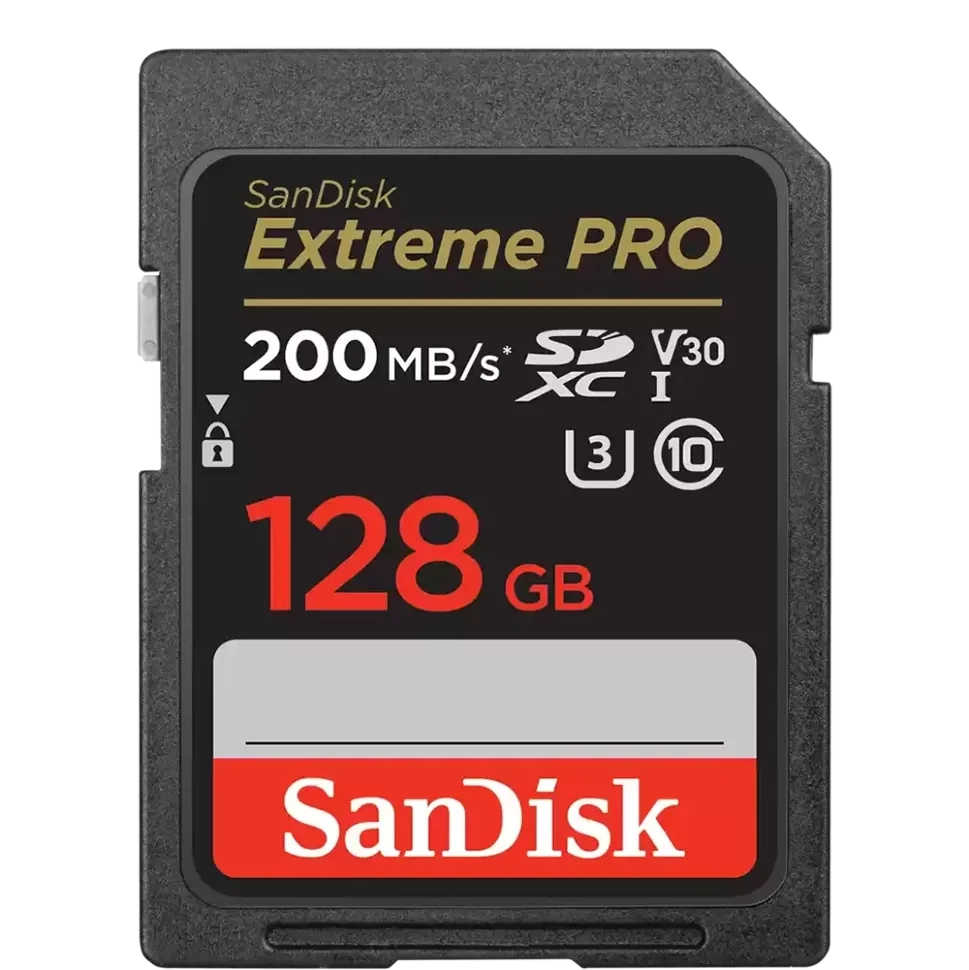 Карта памяти SanDisk Extreme Pro 128Gb SDXC UHS-I U3 V30 - фото 1 - id-p226761564