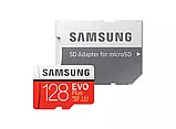 Карта памяти Samsung EVO Plus microSDXC 128Gb HA/RU Class10 UHS-I U3 + SD Adapter, фото 2
