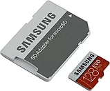 Карта памяти Samsung EVO Plus microSDXC 128Gb HA/RU Class10 UHS-I U3 + SD Adapter, фото 5