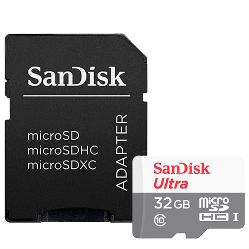Карта памяти SanDisk Ultra microSDHC 32Gb UHS-I U1 Class10 + SD Adapter 2 - фото 1 - id-p226761583