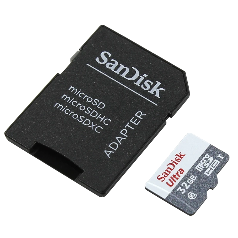 Карта памяти SanDisk Ultra microSDHC 32Gb UHS-I U1 Class10 + SD Adapter 2 - фото 4 - id-p226761583