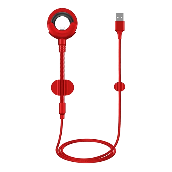 Кабель-держатель Baseus Car Mount USB Cable Lightning to USB Красный - фото 1 - id-p226740816