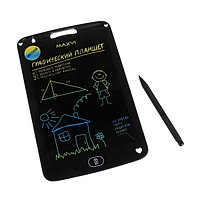 Графический планшет для рисования и заметок LCD Maxvi MGT-01С, 8.5 , цветной дисплей, черный