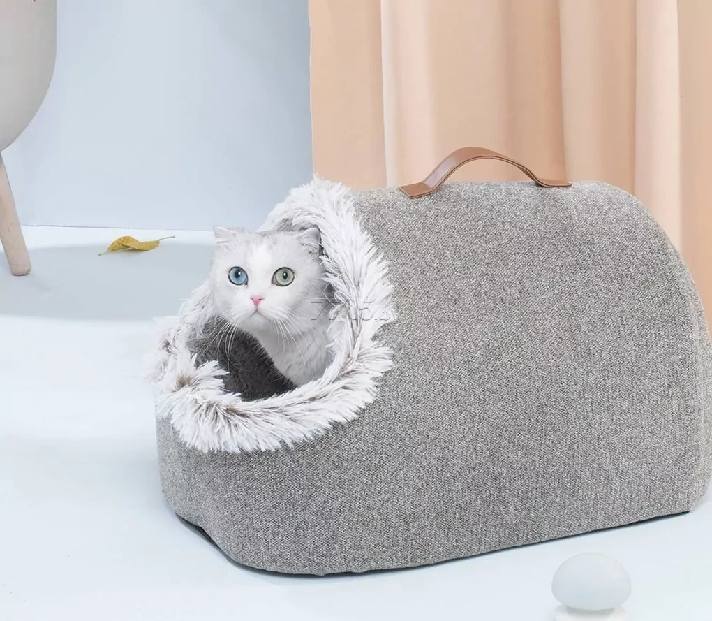 Переноска-лежанка для животных Xiaomi Furrytail Hand Held Soft Cat Bed (Серый) - фото 3 - id-p165928905