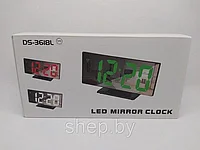 Настольные светодиодные часы DS-3618L подсветка белая,зеленая