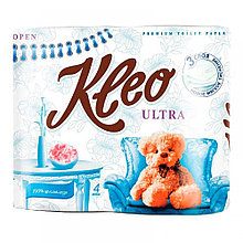 Бумага туалетная трёхслойная Бумага туалетная трёхслойная "Kleo Ultra", 4рул, 18м