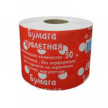 Бумага туалетная, 50м, на втулке, РБ (продаётся кратно 48рул)