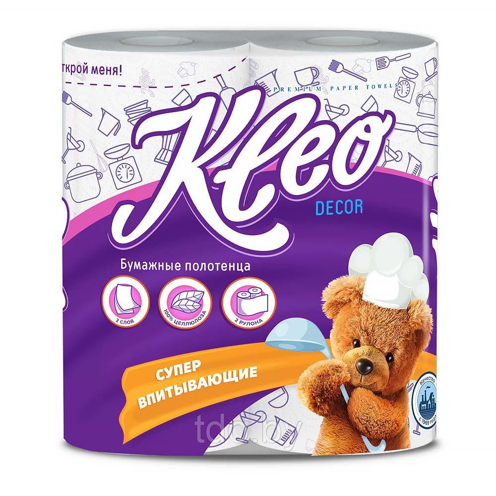Полотенца бумажные двухслойные "Kleo Decor", 2рул, 12м