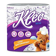 Полотенца бумажные двухслойные "Kleo Decor", 2рул, 12м