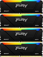 Память DDR4 4x8GB 3200MHz Kingston KF432C16BB2AK4/32 Fury Beast RGB RTL Gaming PC4-25600 CL16 DIMM 288-pin